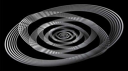 Halftone Vector Spiral Pattern. Design element. Backgrounds with Ringsのイラスト素材