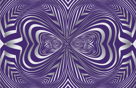 Abstract spiral paint background with Stripes Christmas ornament. Vector illustrationのイラスト素材
