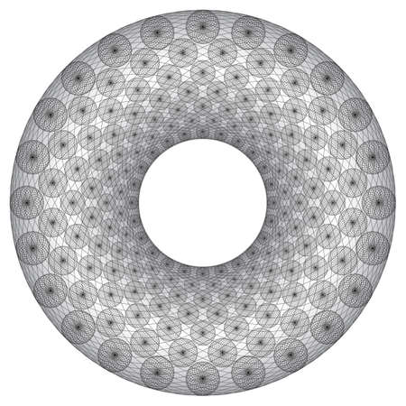 Dotted Halftone Vector Spiral Pattern or Texture. Stipple Dot Backgrounds with Spiralsのイラスト素材