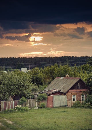 Old house on the countryside.の写真素材