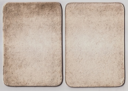 Vintage old retro aged paper card isolated on white background  Vintage Paper Badges XXLの写真素材