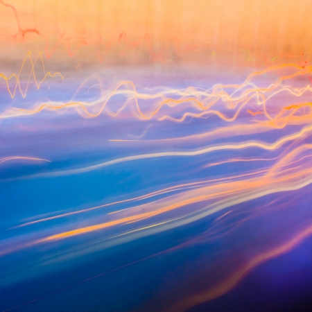 Abstract Interplay Of Curves, Colors And Lights To Convey Sense Of Elegant Motion, Graceful Dynamism, Design And Styleの写真素材