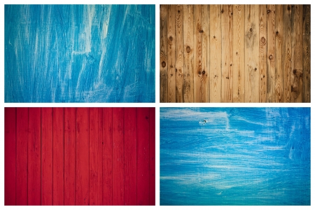 The Grunge Wood Texture With Natural Patterns  Surface of old wood Paint over  Set, Collageの写真素材
