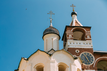 Belfry in Monastery of Saint Euthymius in Suzdal, Russia.の写真素材