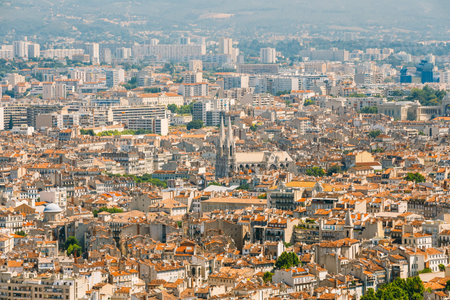 Cityscape of Marseille, France. Urban background. Summerの写真素材