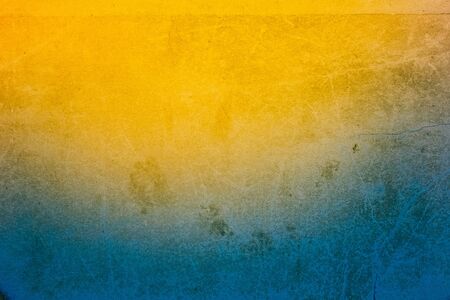 Abstract Old Blue And Yellow Color Paper Vintage Background Texture For Design Artworkの写真素材