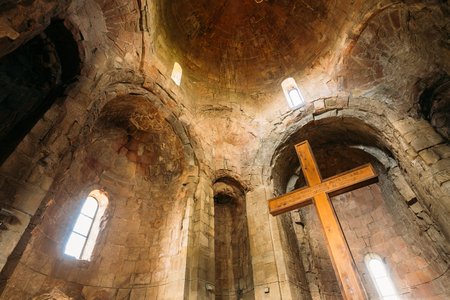 Mtskheta Georgia. Bottom View Of Interior Walls, Vaulted Ceilingのeditorial素材