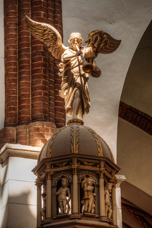 Riga, Latvia. Interior Of The Riga Dom Dome Cathedral Church.のeditorial素材