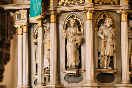Riga, Latvia. Interior Of The Riga Dom Dome Cathedral Church.のeditorial素材