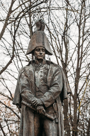 Riga, Latvia. Monument to Barclay de Tolly in Esplanade Park