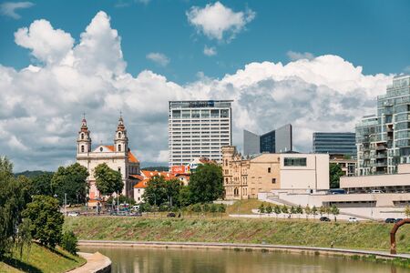 Vilnius, Lithuania. Church Of The St Raphael The Archangel And Formerのeditorial素材