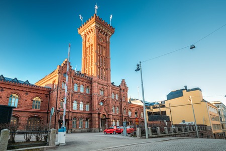 Helsinki, Finland. Erottaja fire station, Rescue Station In Korkのeditorial素材