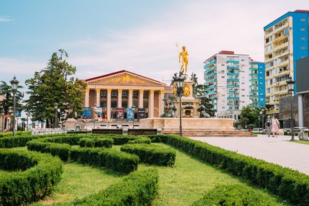 Batumi, Adjara, Georgia. Batumi State Drama Theatre named afterのeditorial素材
