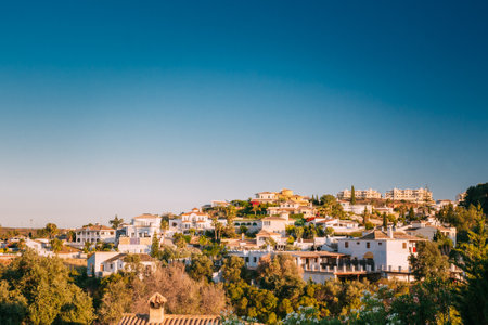 Spain. Residential Houses In Summer Sunny Dayの写真素材