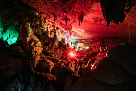 Kutaisi, Georgia. View Of Sataplia Karst Cave In State Satapliaの写真素材