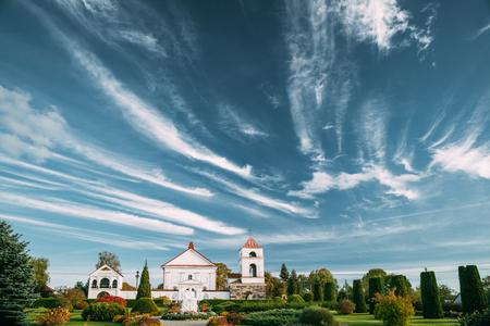 Mosar, Vitebsk Region, Belarus. Church Of St. Anneの写真素材