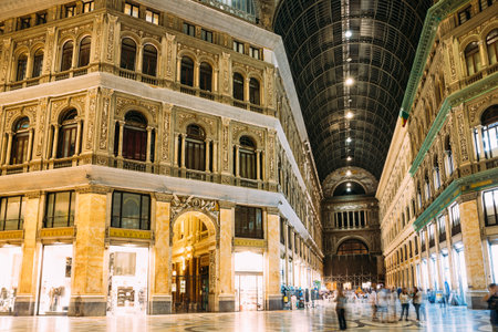 Naples, Italy. Interior Of Galleria Umberto I.