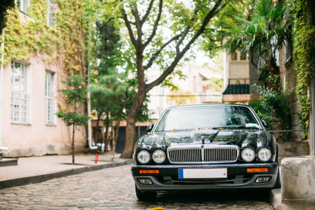 Tbilisi, Georgia - October 22, 2016: The Jaguar XJ X308 Sedan Car Parked In Street. Jaguar Xj X308...