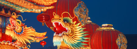 Beijing, China. Large Lantern Composition At Zigong Lantern Festの写真素材
