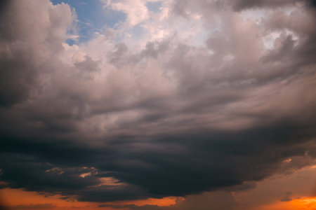 early morning Sky Background Dramatic Sky. sunrise Sunset Yellow Orange Pink Colors. vibrant colors...