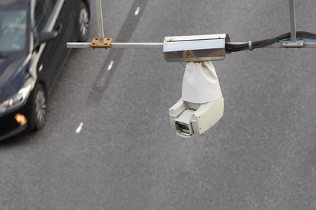 Number plate images captured by surveillance cameras.