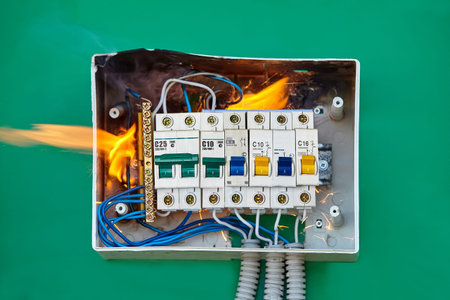 Electrical problems, improper electric wiring present a fire hazard. Loose wires caused fire inside...