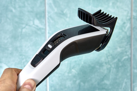 Wireless household electric hair clipper for home use.