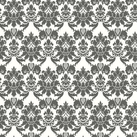 Vintage floral seamless pattern. Classic Baroque wallpaper. Seamless vector background.のイラスト素材