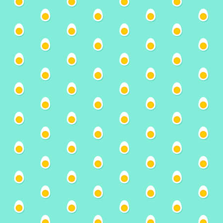 Bright pattern of eggs. Seamless, perfect vector.のイラスト素材
