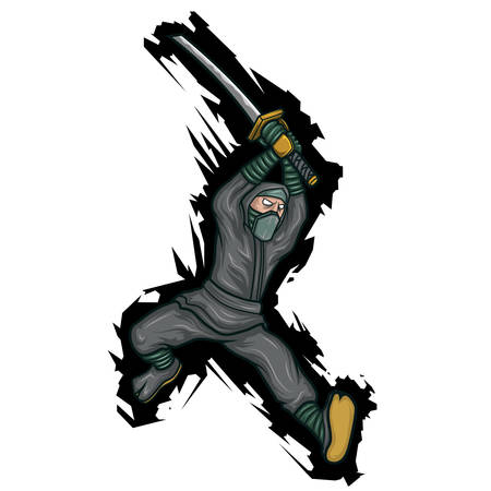 Attacking Ninjaのイラスト素材