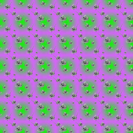 festive christmas gradient background, beaded mice, seamless patternの写真素材