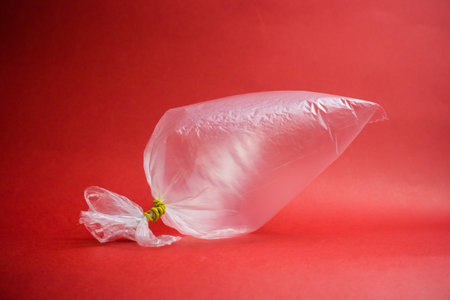 Air in an empty transparent bag