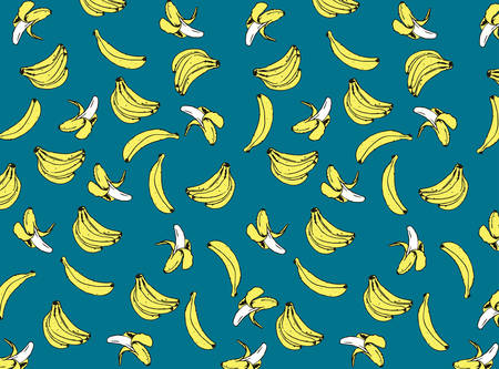 banana background designのイラスト素材