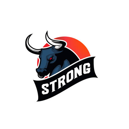 bull logo template designのイラスト素材