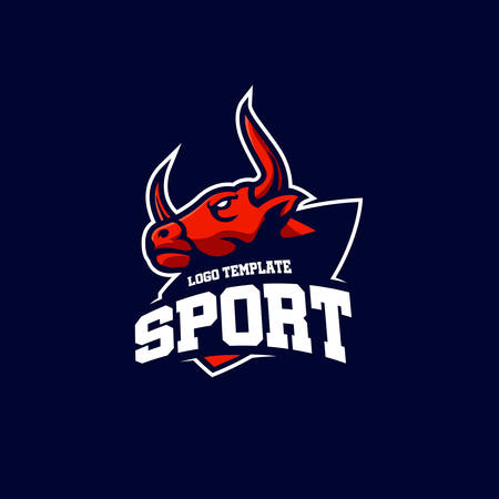 bull logo template designのイラスト素材