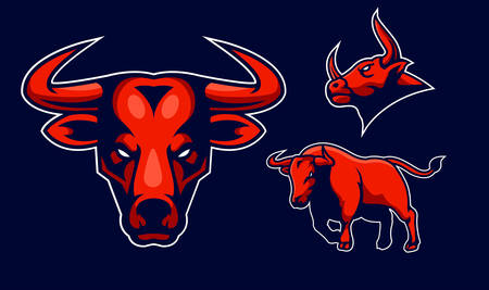 bull sport edition for mascotのイラスト素材