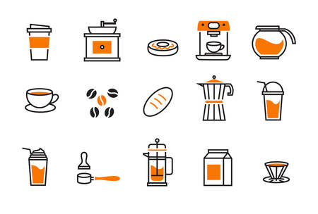 coffee icon designのイラスト素材