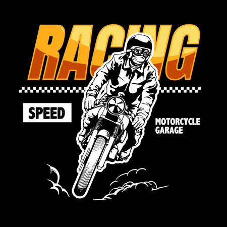 motorcycle design to be applied anywhereのイラスト素材