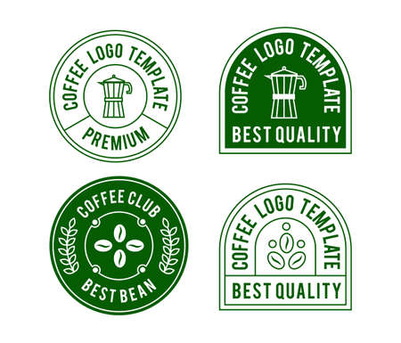coffee logo designのイラスト素材