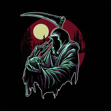 grim reaper artworkのイラスト素材