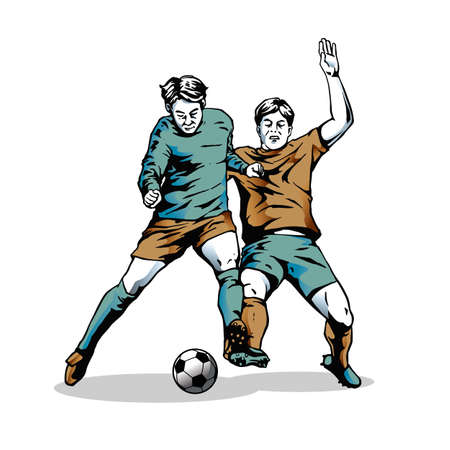 football/ soccer illustrationのイラスト素材