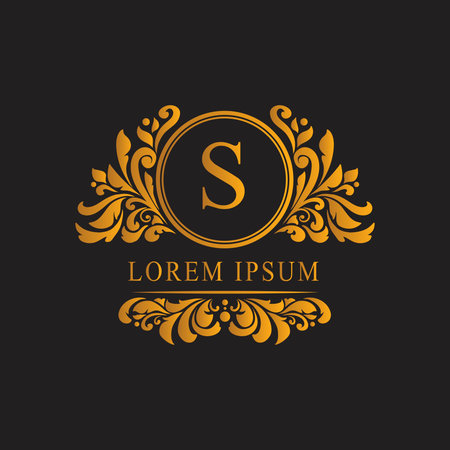 decorative luxury logo designのイラスト素材