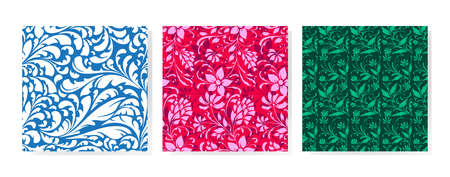 floral seamless pattern background designのイラスト素材