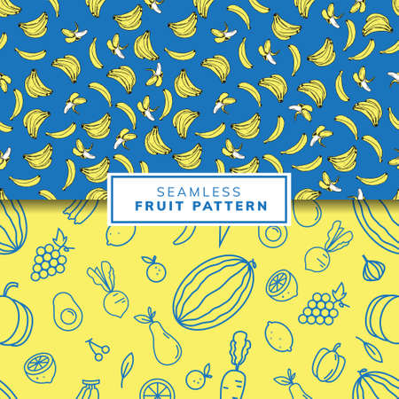 fruit seamless pattern background designのイラスト素材