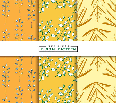 floral seamless pattern background designのイラスト素材