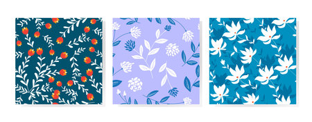 floral seamless pattern background design