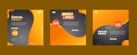 social media template designのイラスト素材