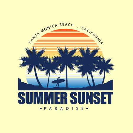 beach logo designのイラスト素材