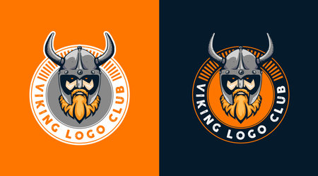 viking logo template designのイラスト素材