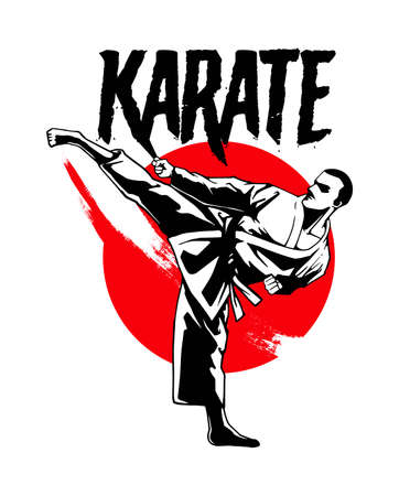 karate artworkのイラスト素材